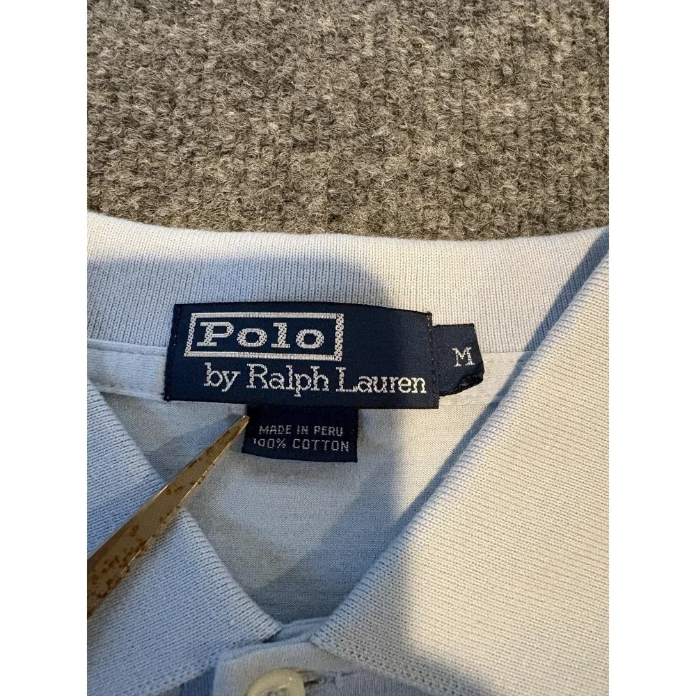 VTG‎ Polo Ralph Lauren Polo Shirt Mens Medium Pocket Single Stitch Pony